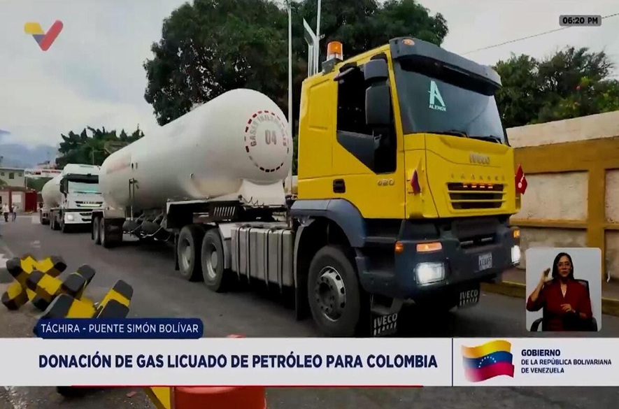 Inicia exportación de gas licuado de Venezuela hacia Colombia