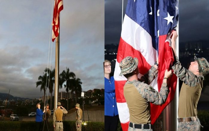 Izan bandera de los EEUU en Venezuela