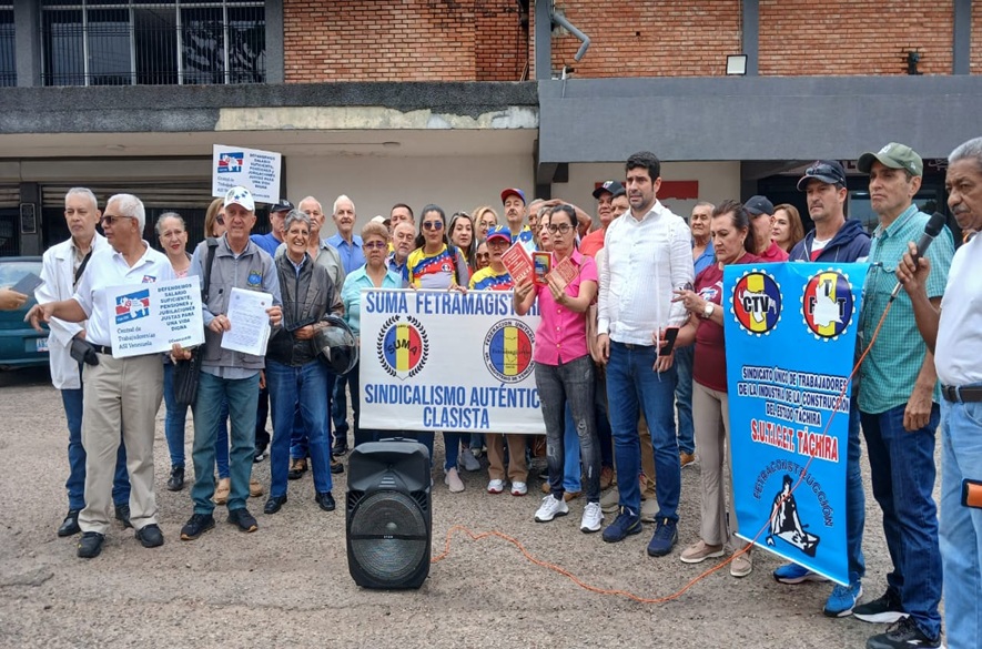 Táchira: Trabajadores protestan ante inspectoría del Trabajo