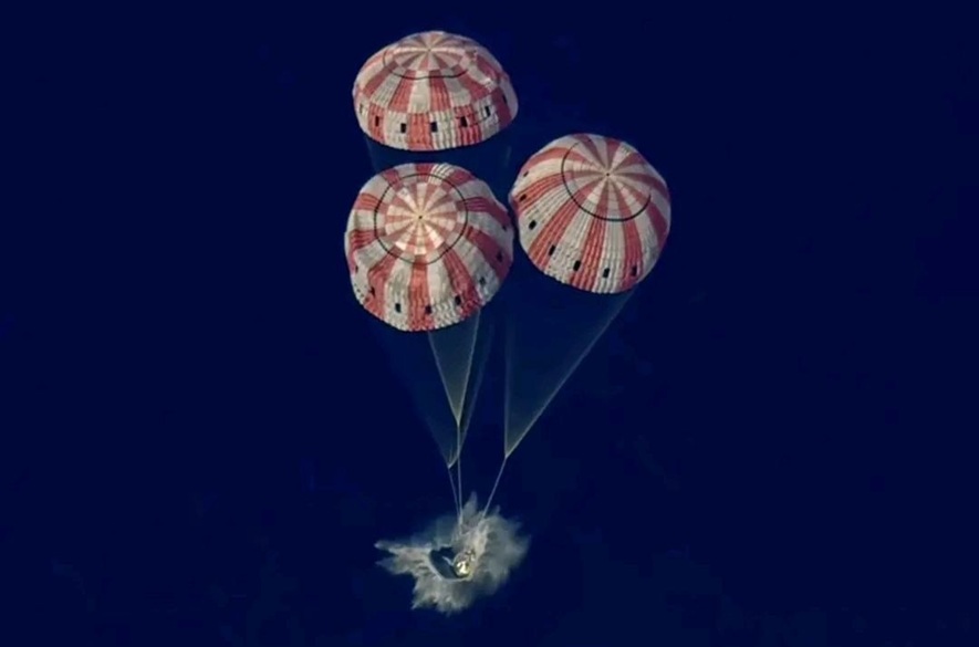 Artemis II  aterrizo en la costa oeste de Estados Unidos.