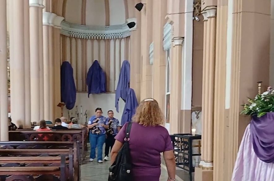 Sabes porque tapan las imágenes de los santos el viernes de semana santa?