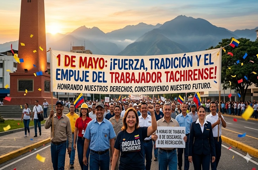 El 1 de Mayo Fuerza Tradición y el Empuje del Trabajador Tachirense