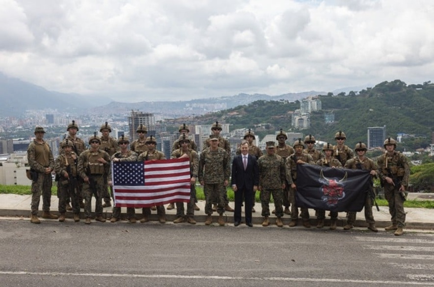 Histórico: Ejercicios militares de la marina delos EEUU en Caracas