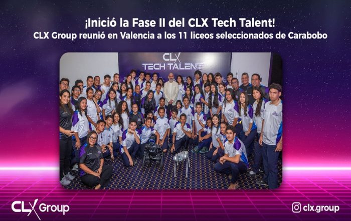 ¡Inició la Fase II del CLX Tech Talent! CLX Group reunió en Valencia a los 11 liceos participantes de Carabobo