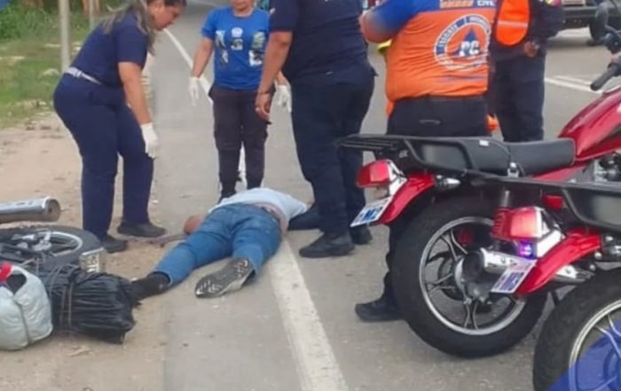 Motorizado falleció en hecho vial en la Troncal 005