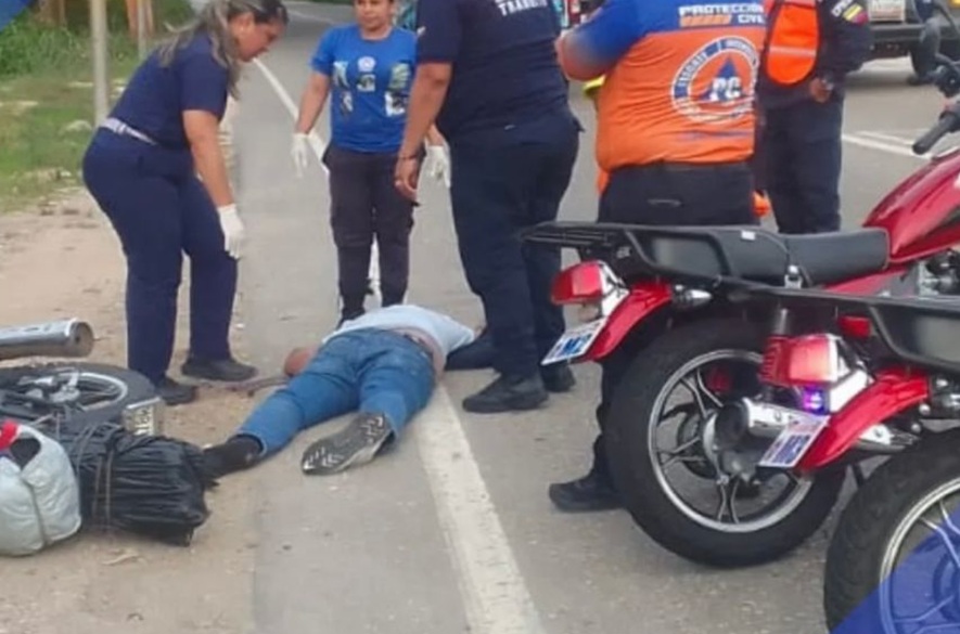 Motorizado falleció en hecho vial en la Troncal 005