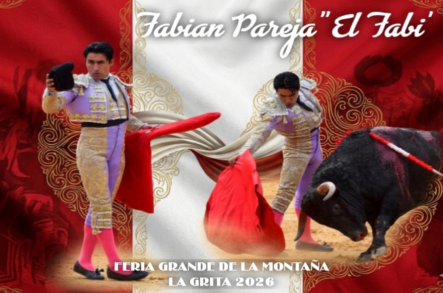 Peruano Fabián Pareja, "El Fabi" hará el paseíllo en La Grita.