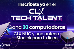 ¡Inscríbete ya en el CLX Tech Talent! Gana 20 computadoras CLX NUC y una antena Starlink para tu liceo