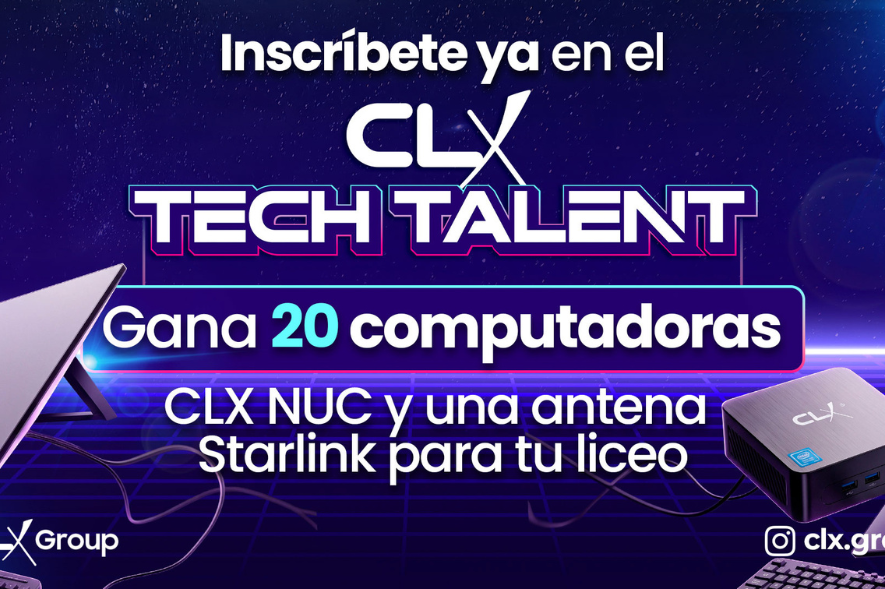 ¡Inscríbete ya en el CLX Tech Talent! Gana 20 computadoras CLX NUC y una antena Starlink para tu liceo