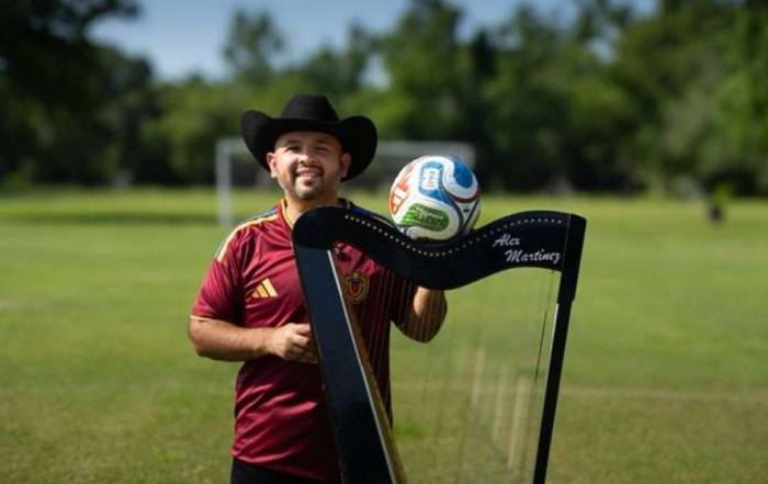 El arpa venezolana presente en la copa mundial de Futbol