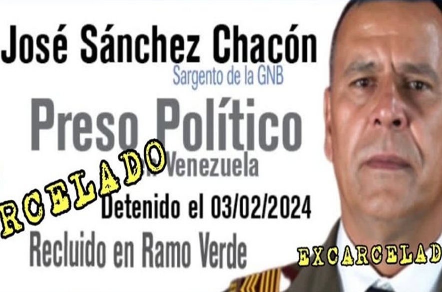 Táchira: Excarcelan al sargento tachirense José Sánchez Chacón