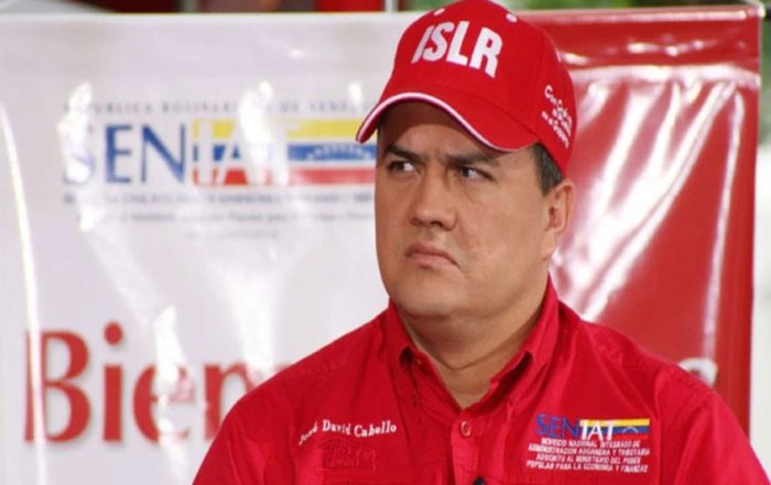 Destituyen a José David Cabello del SENIAT