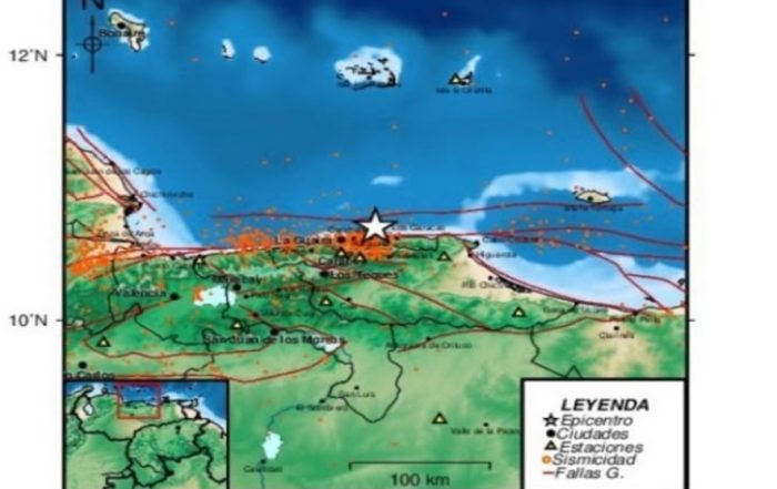 FUNVISIS: Sismo de magnitud 3.9 sacudió el centro del país