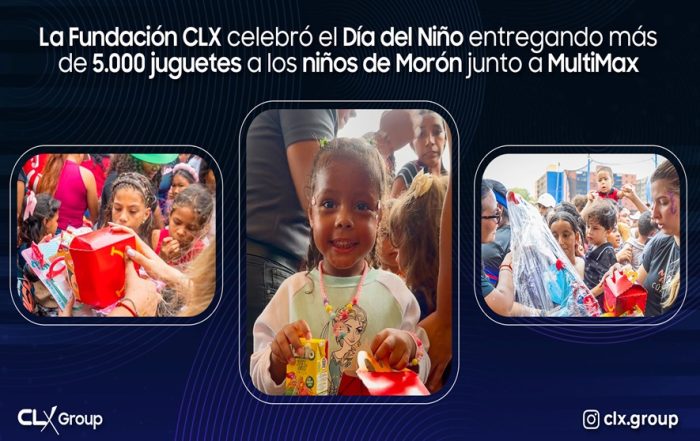 La Fundación CLX celebró el Día del Niño entregando más de 5.000 juguetes a los niños de Morón junto a MultiMax