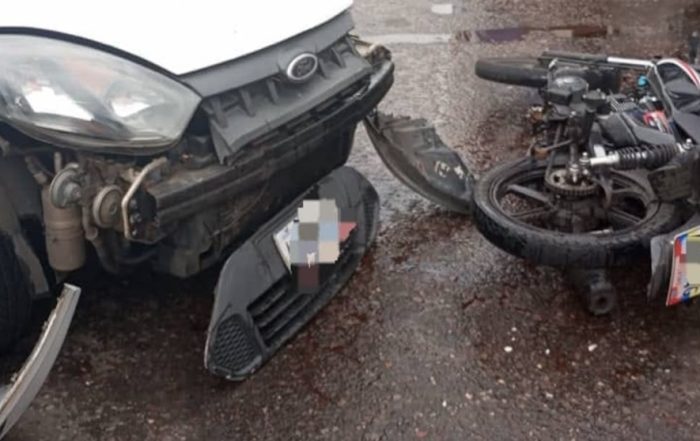 Táchira: Choque moto-vehículo deja un lesionado en Los Agustinos