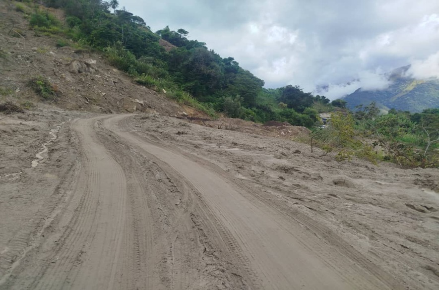 Táchira: Vialidad de San José de Bolívar muy afectada por las lluvias